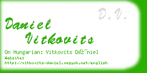 daniel vitkovits business card